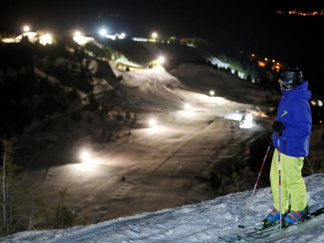 Ski nocturne au Collet