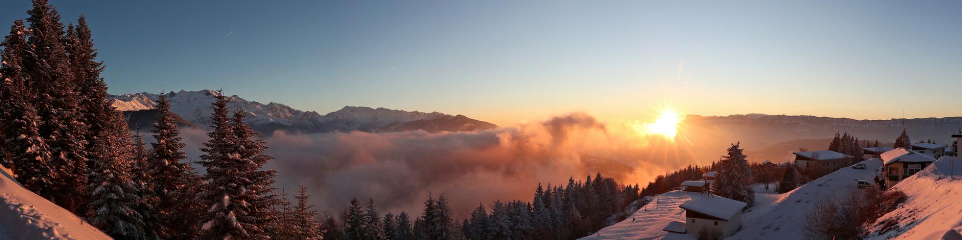 Zonsondergang bij Le Collet
