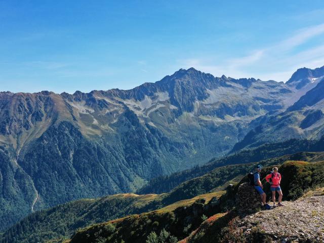 Une vue sur le sommet du Montblanc depuis le Collet d'Allevard